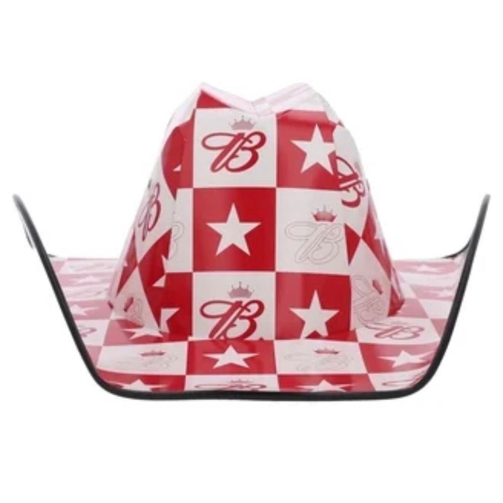 NEW Budweiser Brew Stars Cowboy Hat Red White Blue Americana Patriotic OSFM